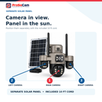 4G Triple-Lens Solar Camera - High Definition PTZ