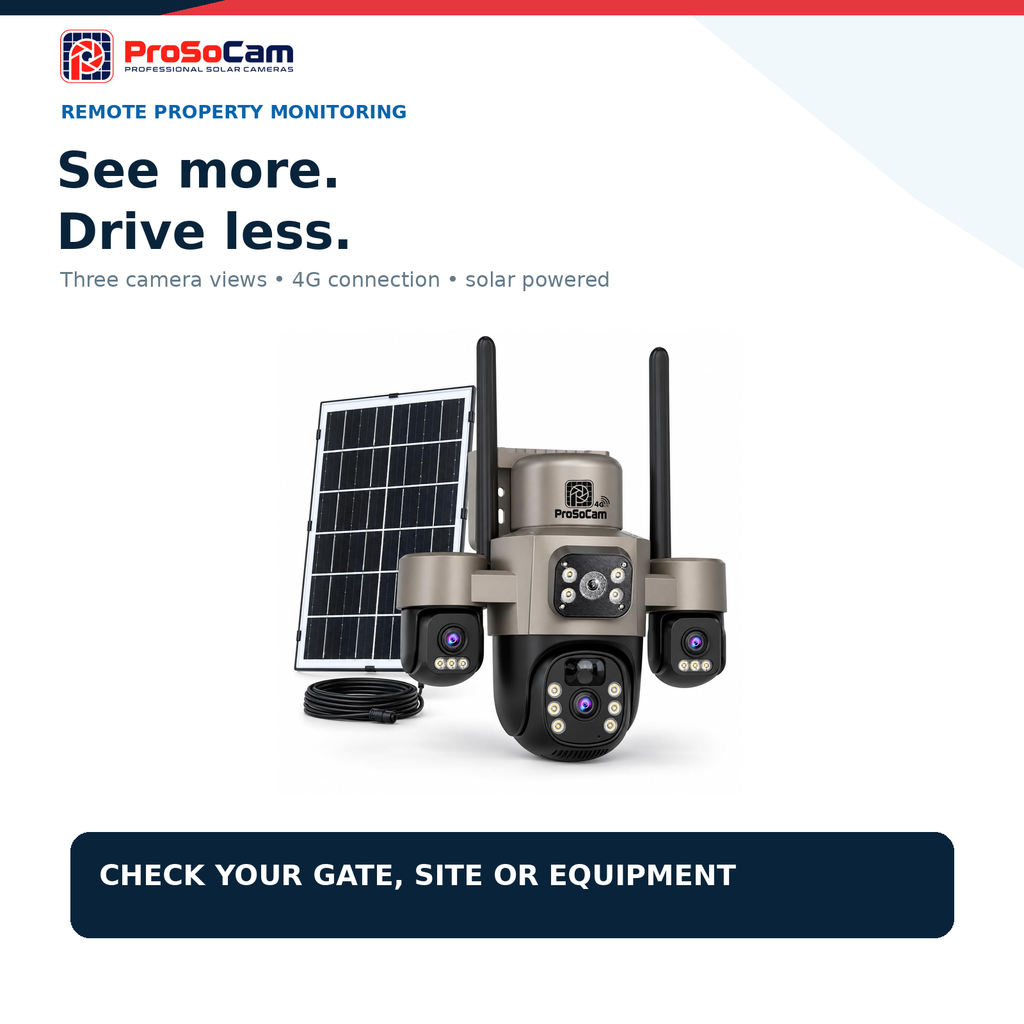 4G Triple-Lens Solar Camera - High Definition PTZ